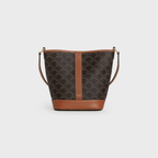 CELINE SMALL LOGO-PRINT BUCKET BAG