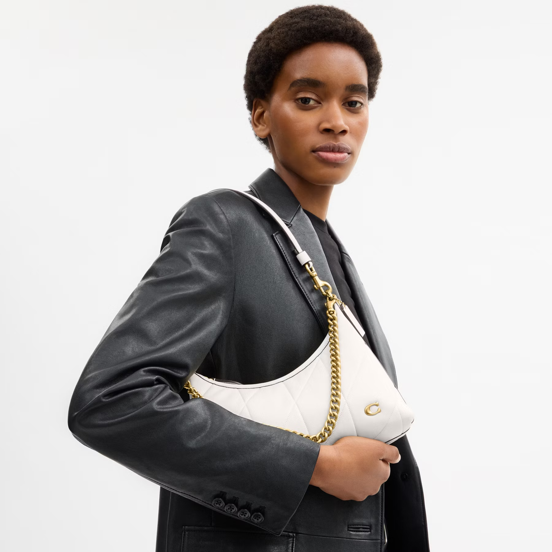 COACH JULIET QUILTED DETAILS 25 SHOULDER BAG