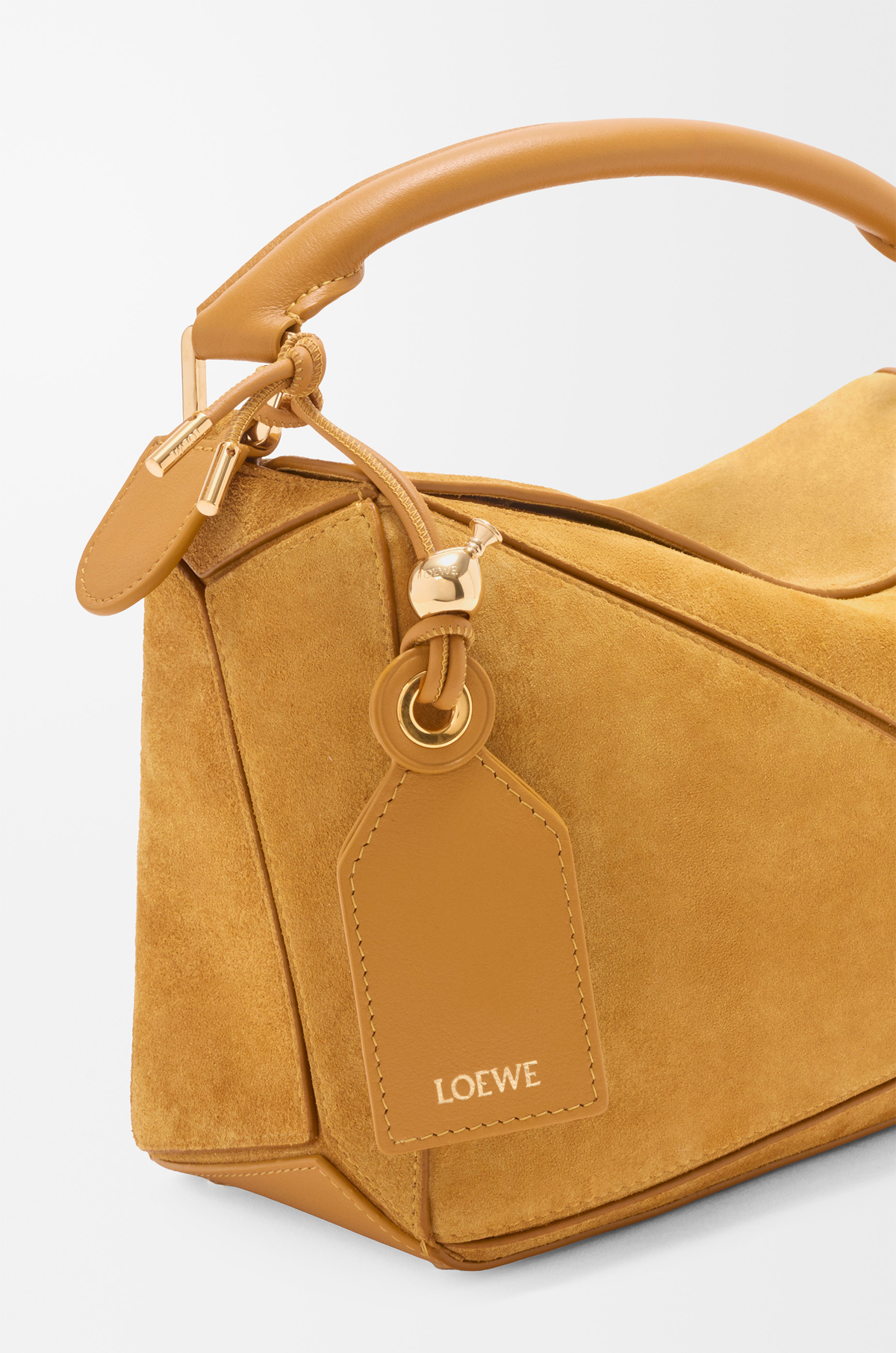 Loewe Small Featherlight Puzzle bag in suede