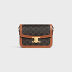 CELINE CLASSIQUE TRIOMPHE LOGO PRINT HANDBAG