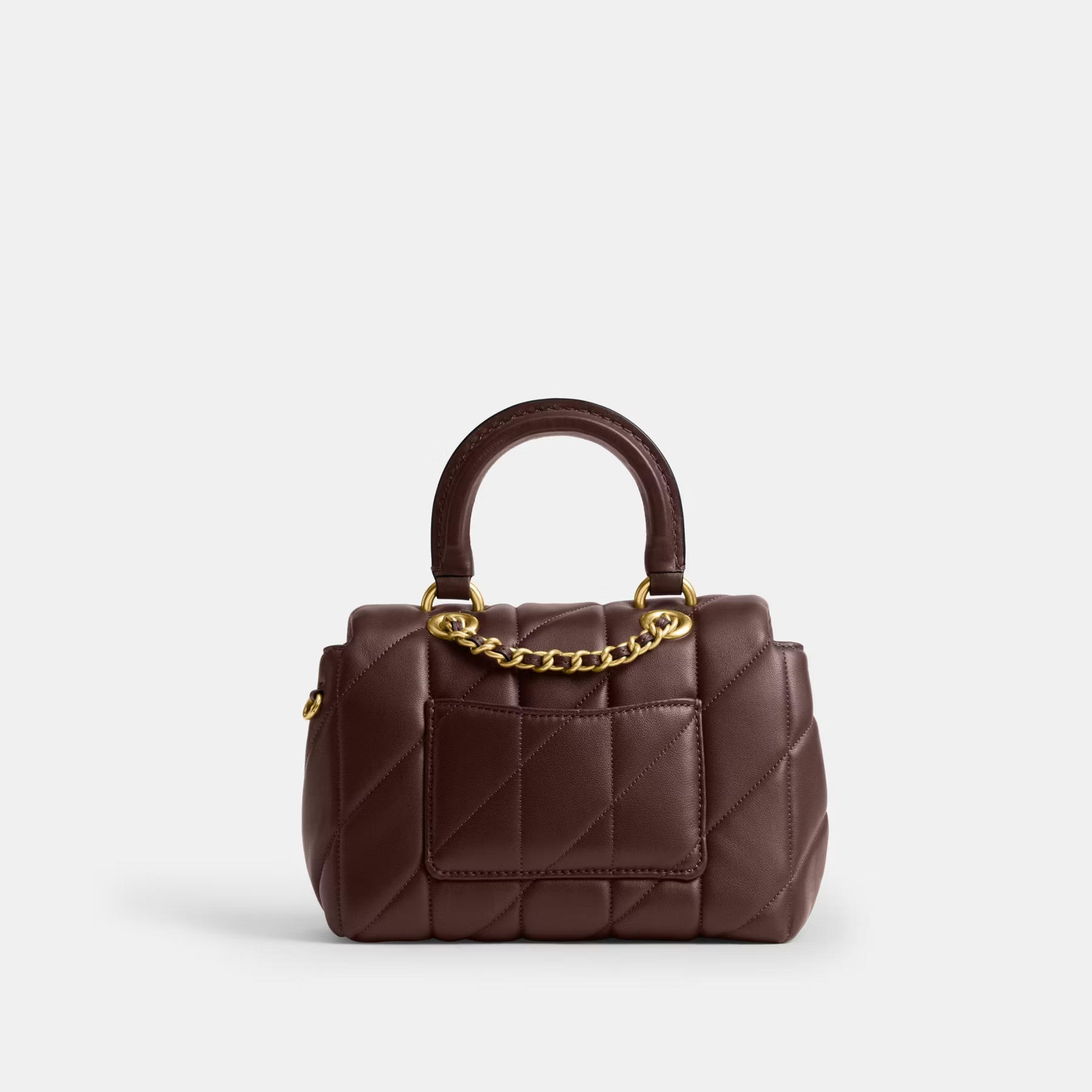 COACH TABBY QUILTED TRIM TOP HANDLE BAG