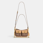 COACH TURNLOCK CLASSIC SIGNATURE TWIN WATERLY HANDBAG