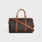 CELINE LARGE LOGO PRINT BOSTON BAG