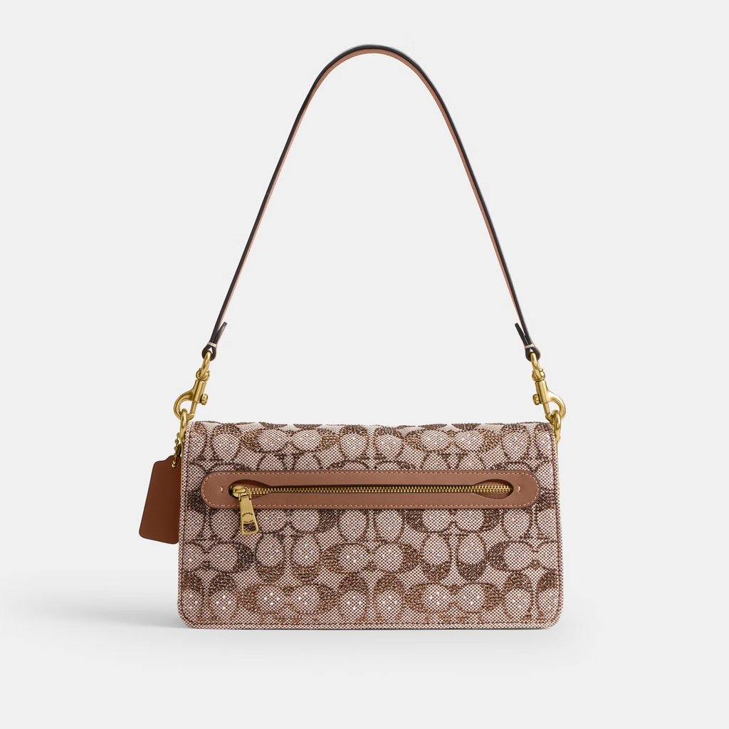 COACH TABBY CRYSTAL CLASSIC SIGNATURE 26 HANDBAG